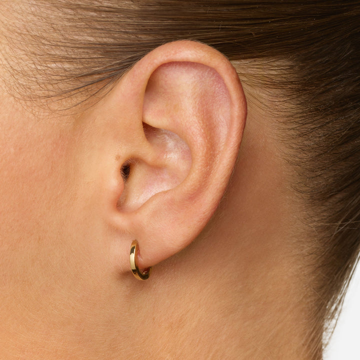 Medley Earrings Maxi Charm Huggie Earrings in Gold