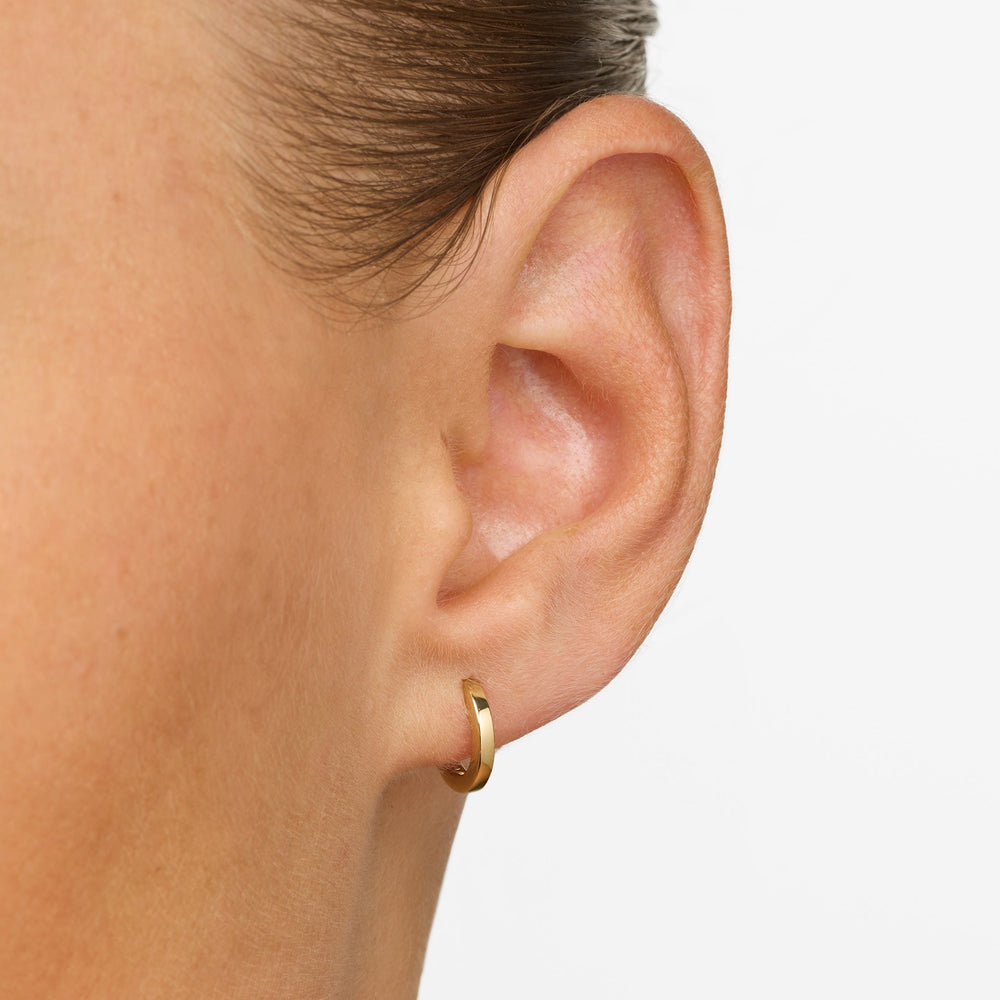 Medley Earrings Maxi Charm Huggie Earrings in Gold