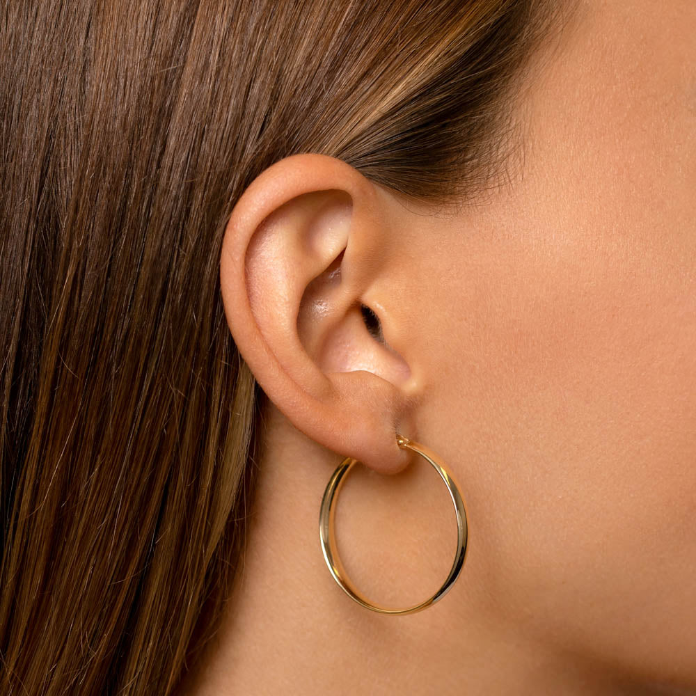 Medley Earrings Maxi Classic Hoop Earrings in 10k Gold