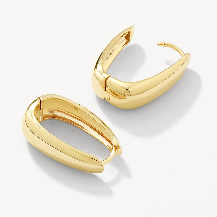 Medley Earrings Maxi Dome Hoops in Gold