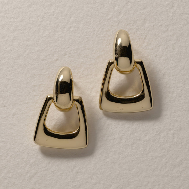 Medley Earrings Medley x Dinnara Doorknocker Hoop Stud Earrings in Gold