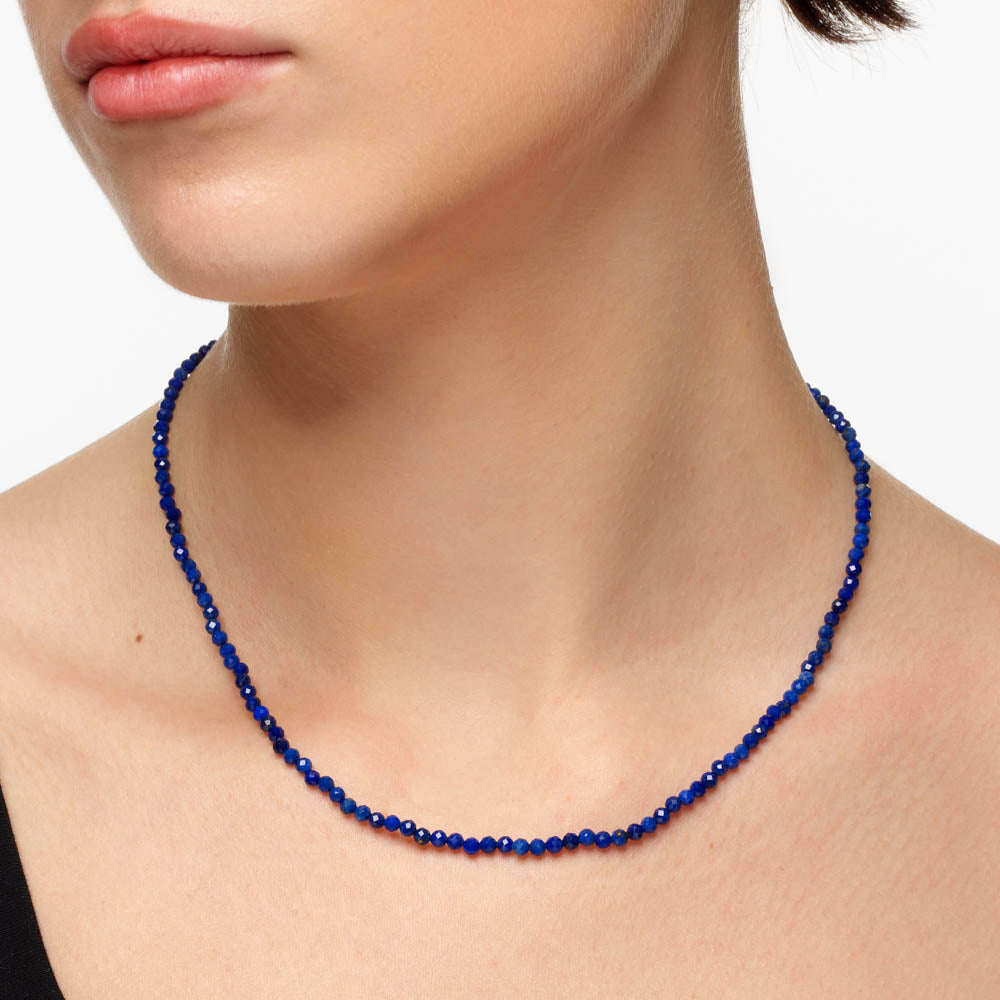 Blue lapis online bead necklace