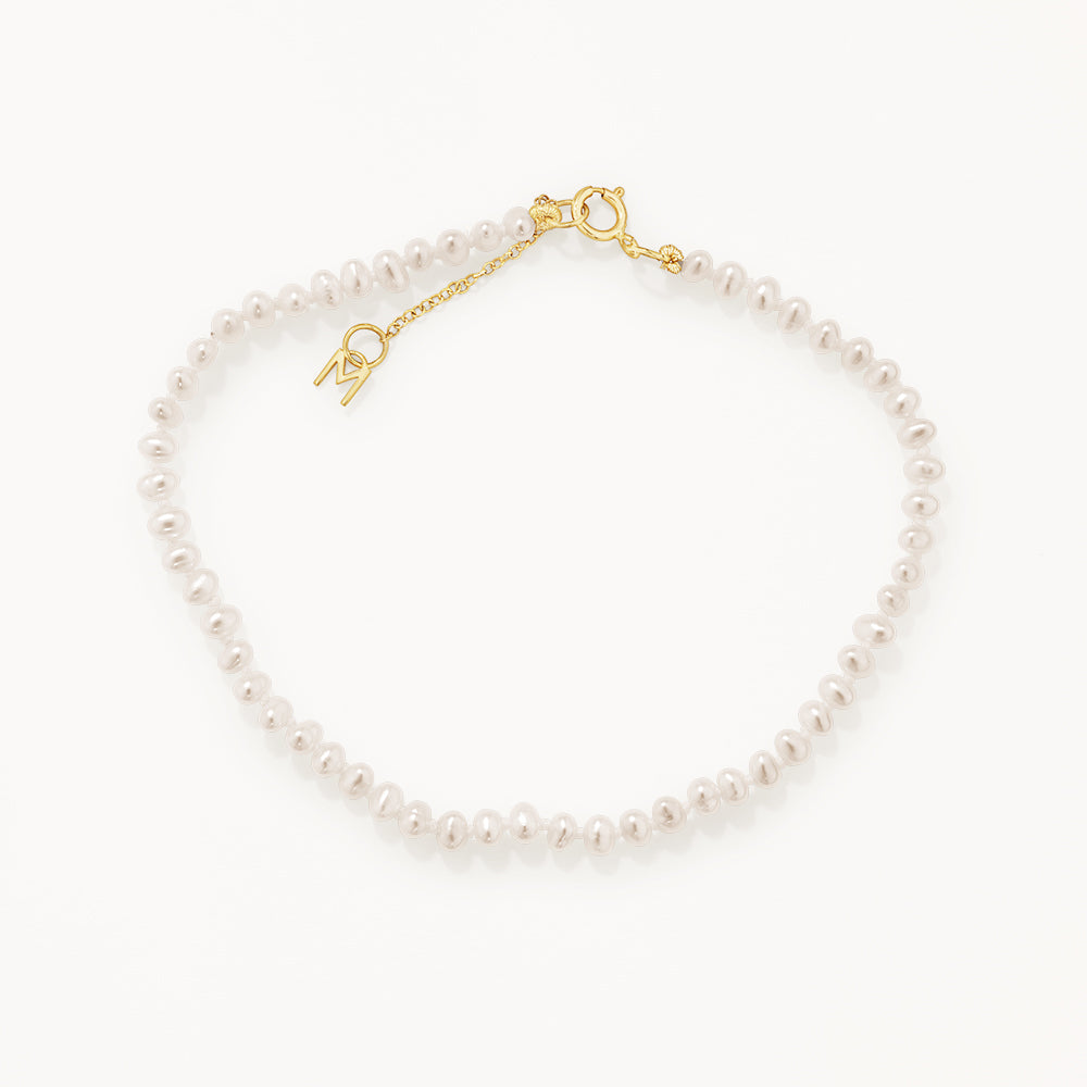 Medley Bangle/Bracelet Micro Pearl Bracelet in 10k Gold