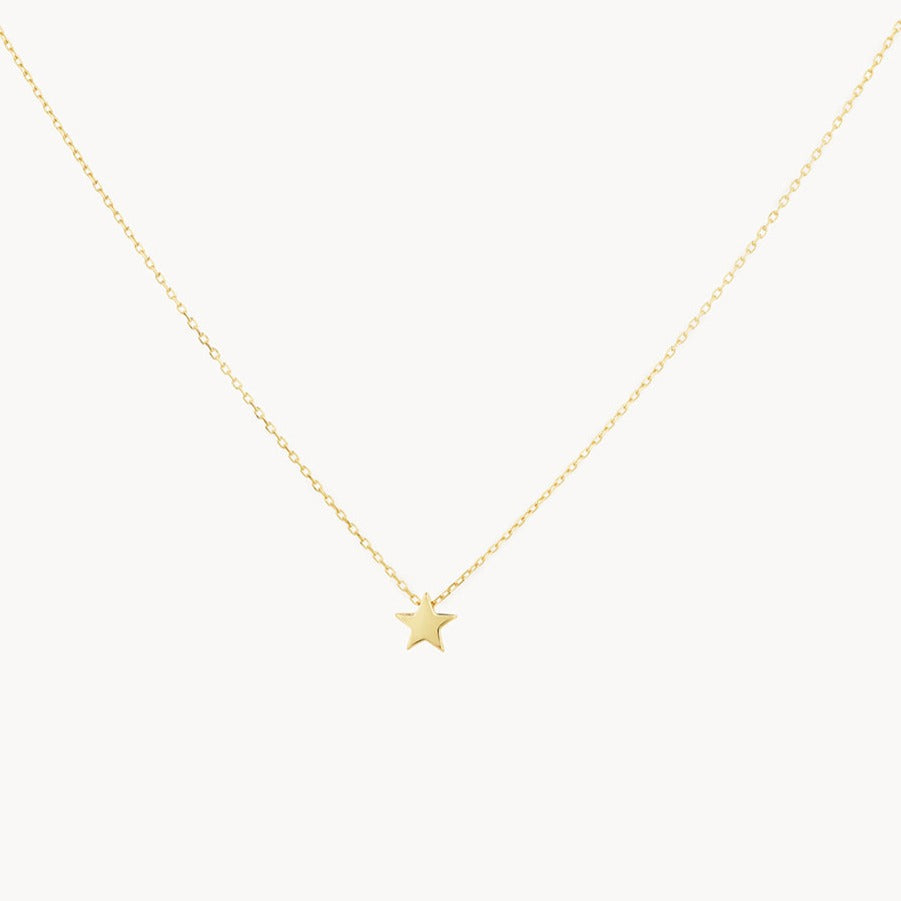 Medley Necklace Micro Star Necklace in 10k Gold
