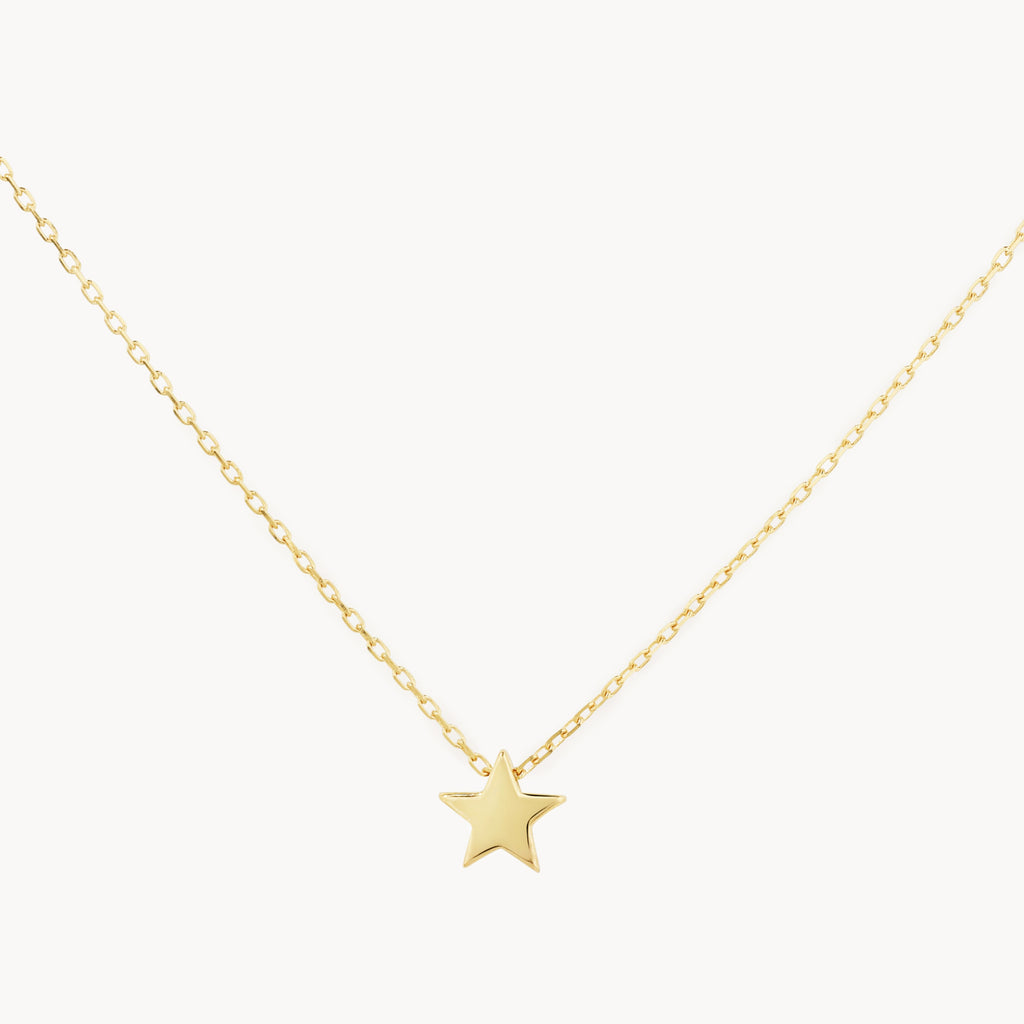 Gold deals necklace star