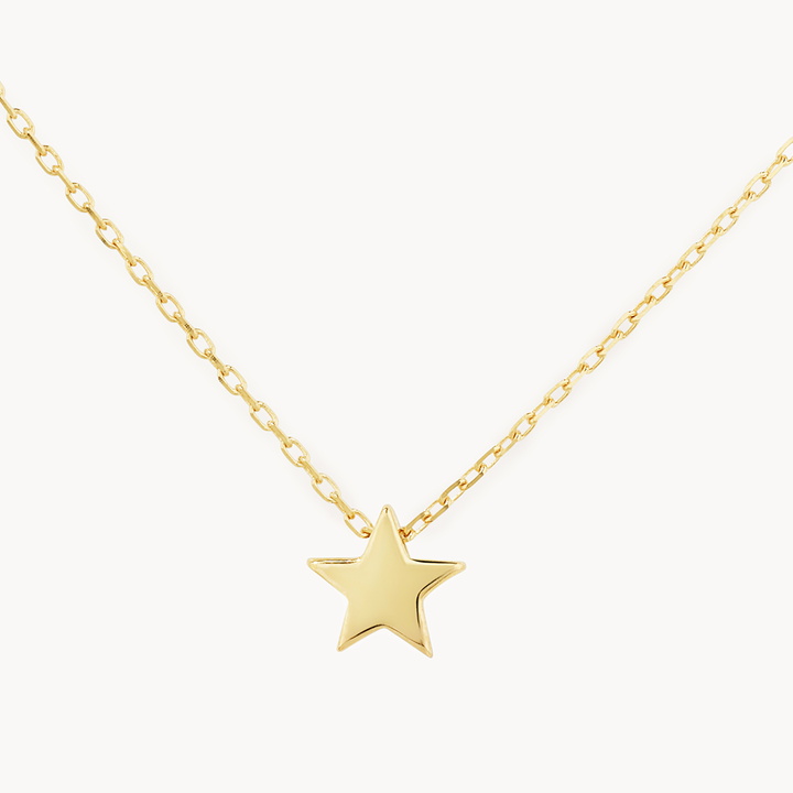 Medley Necklace Micro Star Necklace in 10k Gold