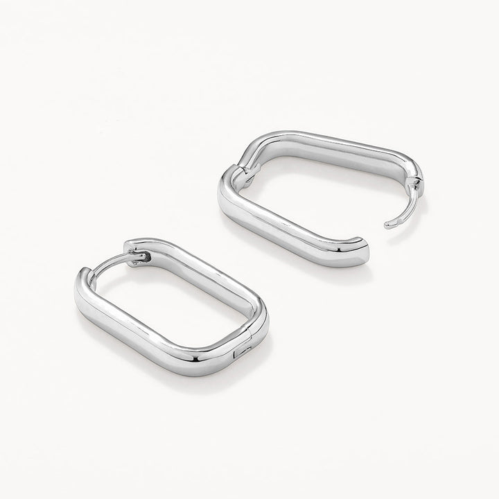 Medley Earrings Midi Paperclip Earrings in Silver