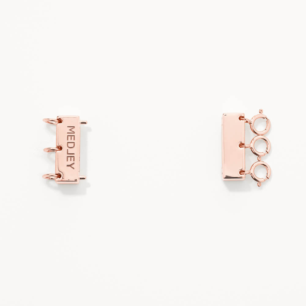 Multi Layered Necklace Connector in Rose Gold