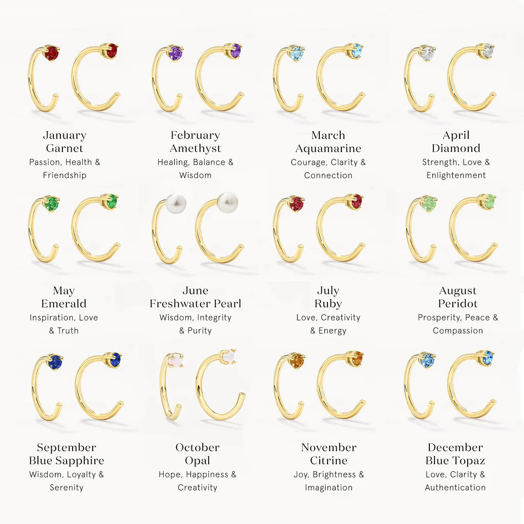 Medley Earrings Opal October Birthstone Hook Earrings in 10k Gold