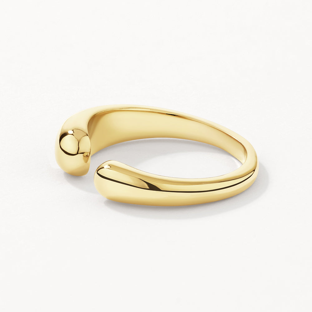 Medley Ring Open Puff Dome Ring in Gold