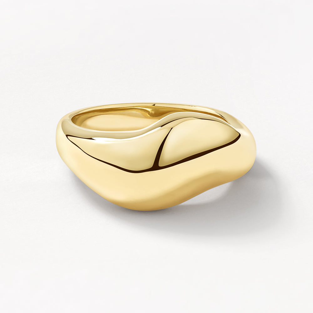 Medley Ring Organic Dome Ring in Gold