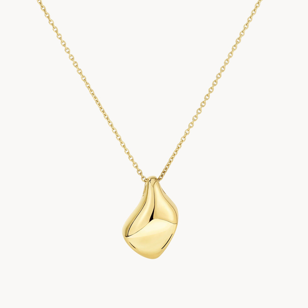 Medley Necklace Organic Drop Pendant Necklace in Gold