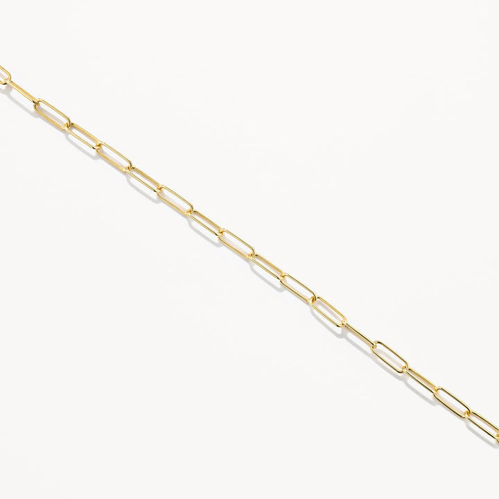 Paperclip Chain Anklet in Gold
