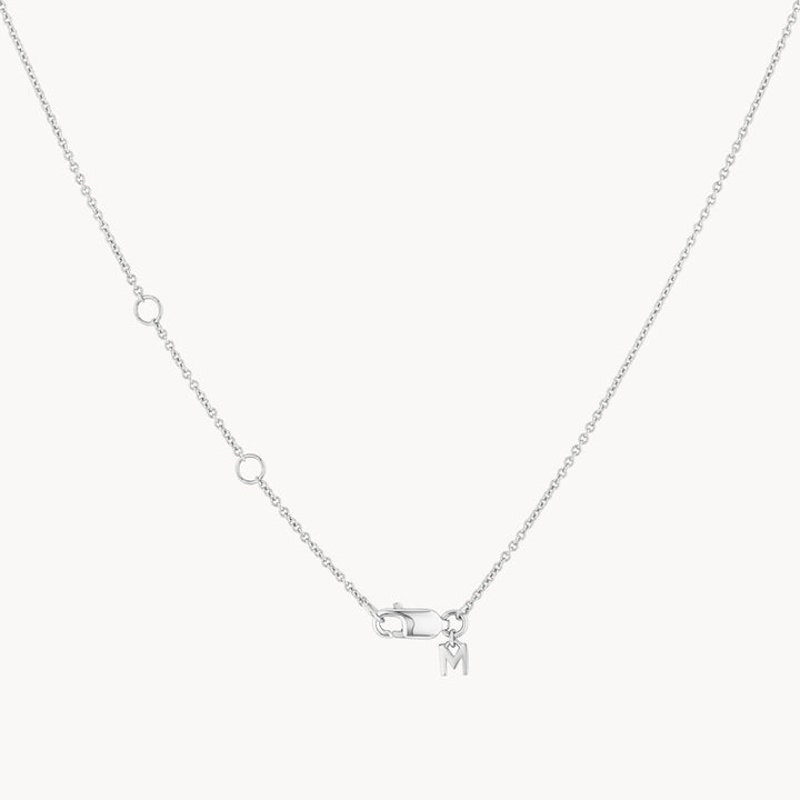 Medley Necklace Puff Heart Necklace in Silver