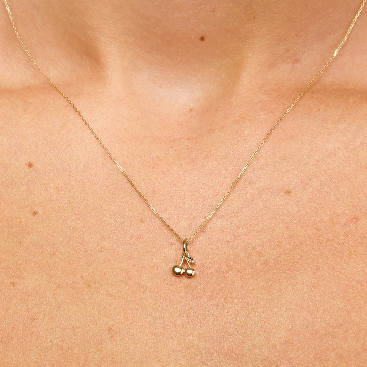 Medley Necklace Ribbon Bow Pendant Necklace in 10k Gold