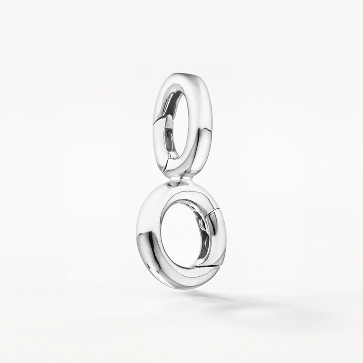 Medley Accessory Round Pendant Charm Connector in Silver