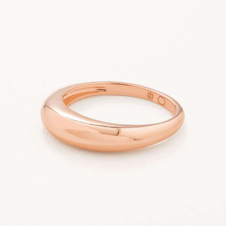 Medley Ring Slim Curve Dome Ring in Rose Gold