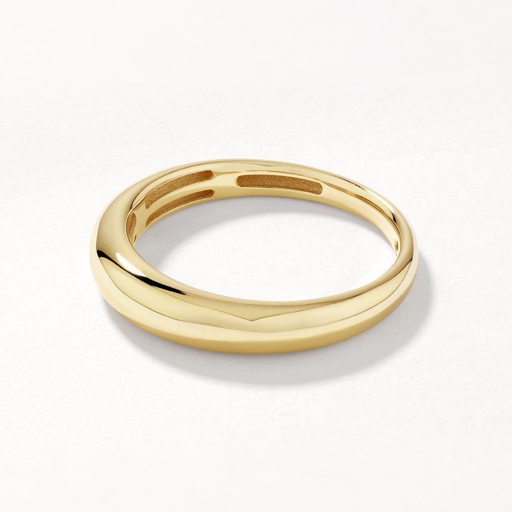 Medley Ring Slim Dome Ring in 10k Gold