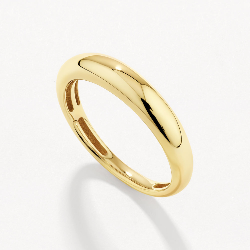 Medley Ring Slim Dome Ring in 10k Gold