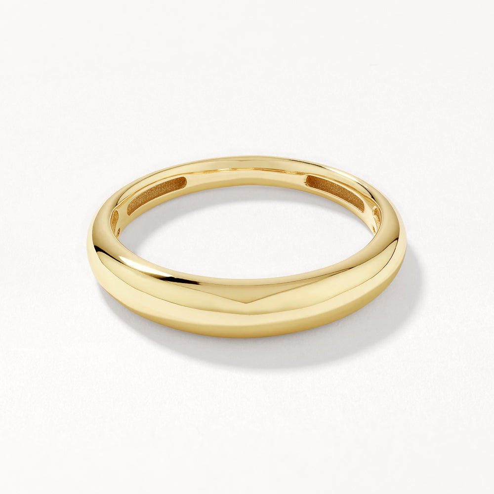 Medley Ring Slim Dome Ring in 10k Gold