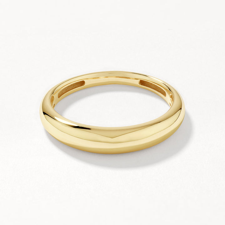 Medley Ring Slim Dome Ring in 10k Gold