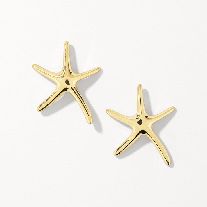 Medley Earrings Starfish Stud Earrings in Gold