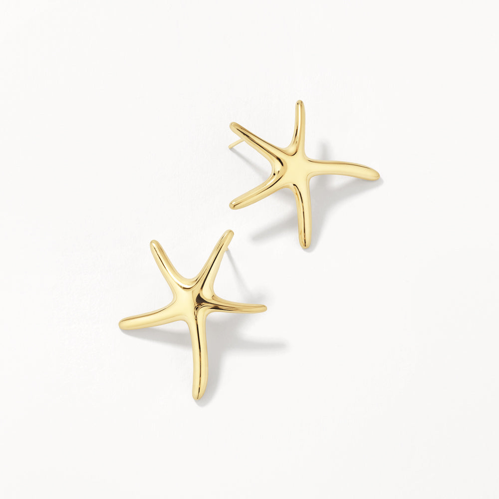 Medley Earrings Starfish Stud Earrings in Gold