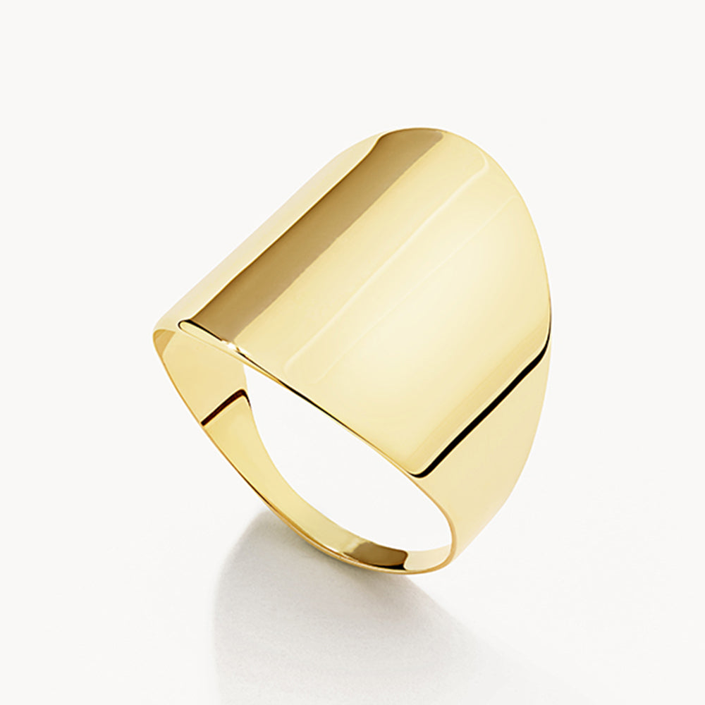 Medley Ring Tapered Barrel Ring in 10k Gold