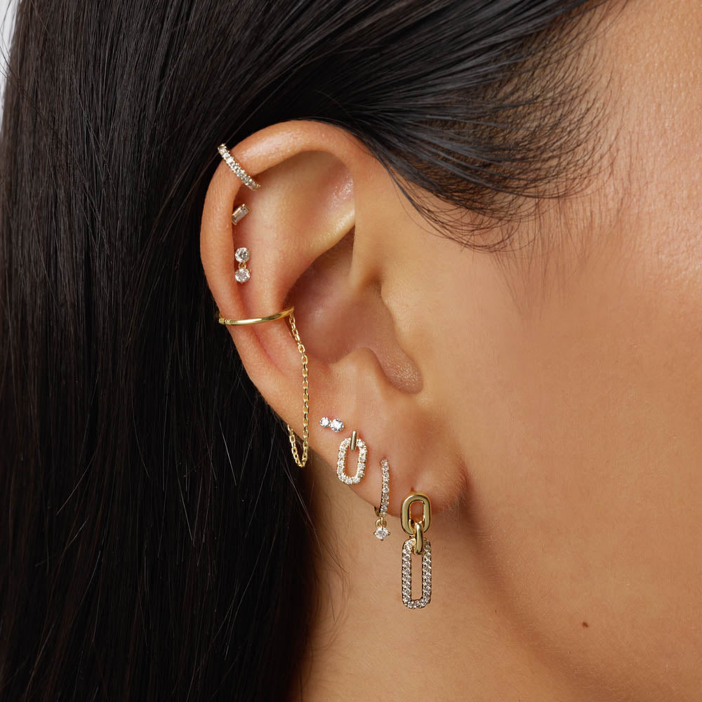 Sapphire helix online earring