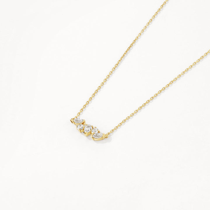 Medley Necklace Medley x Dinnara White Topaz Pendant Necklace in Gold