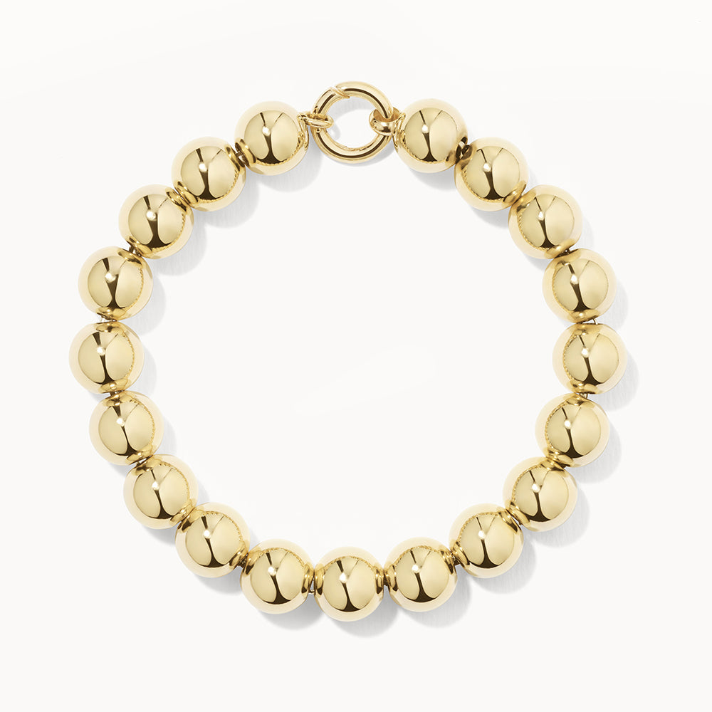 Chunky Ball Bracelet in Gold