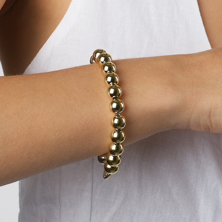 Chunky Ball Bracelet in Gold