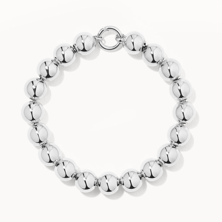 Chunky Ball Bracelet in Silver