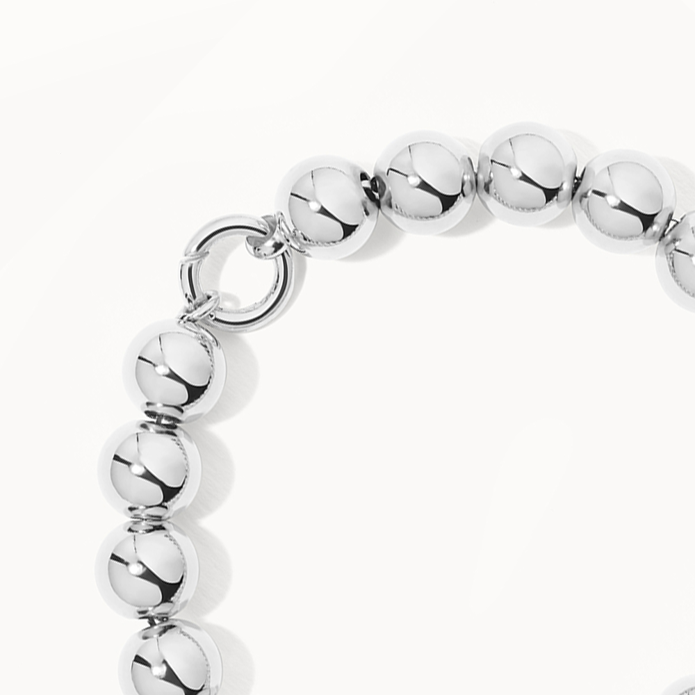 Chunky silver ball on sale bracelet