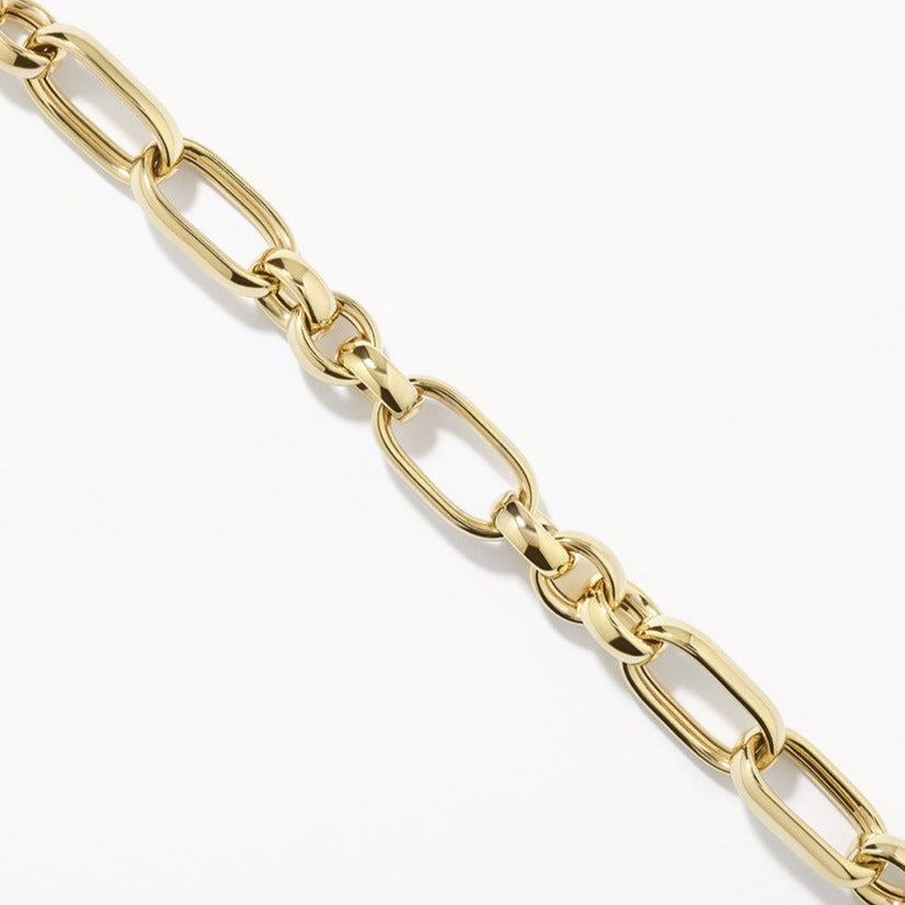 Chunky Paperclip Chain Bracelet in Gold