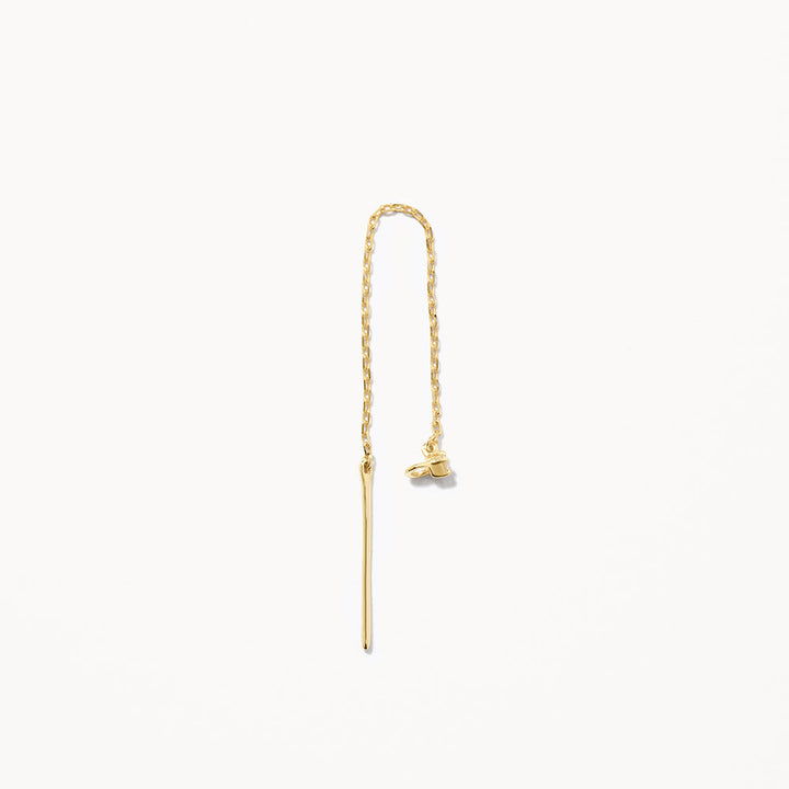 Diamond Lariat Y Single Threader in 10k Gold