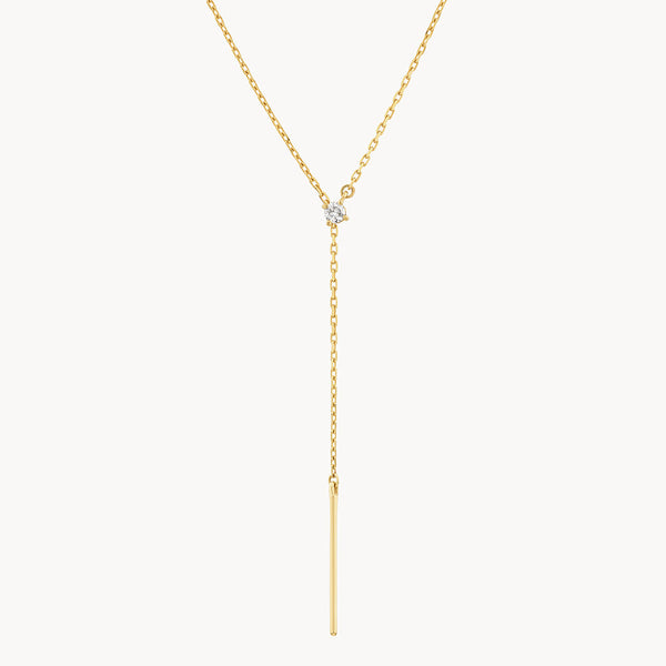 Diamond drop deals y necklace