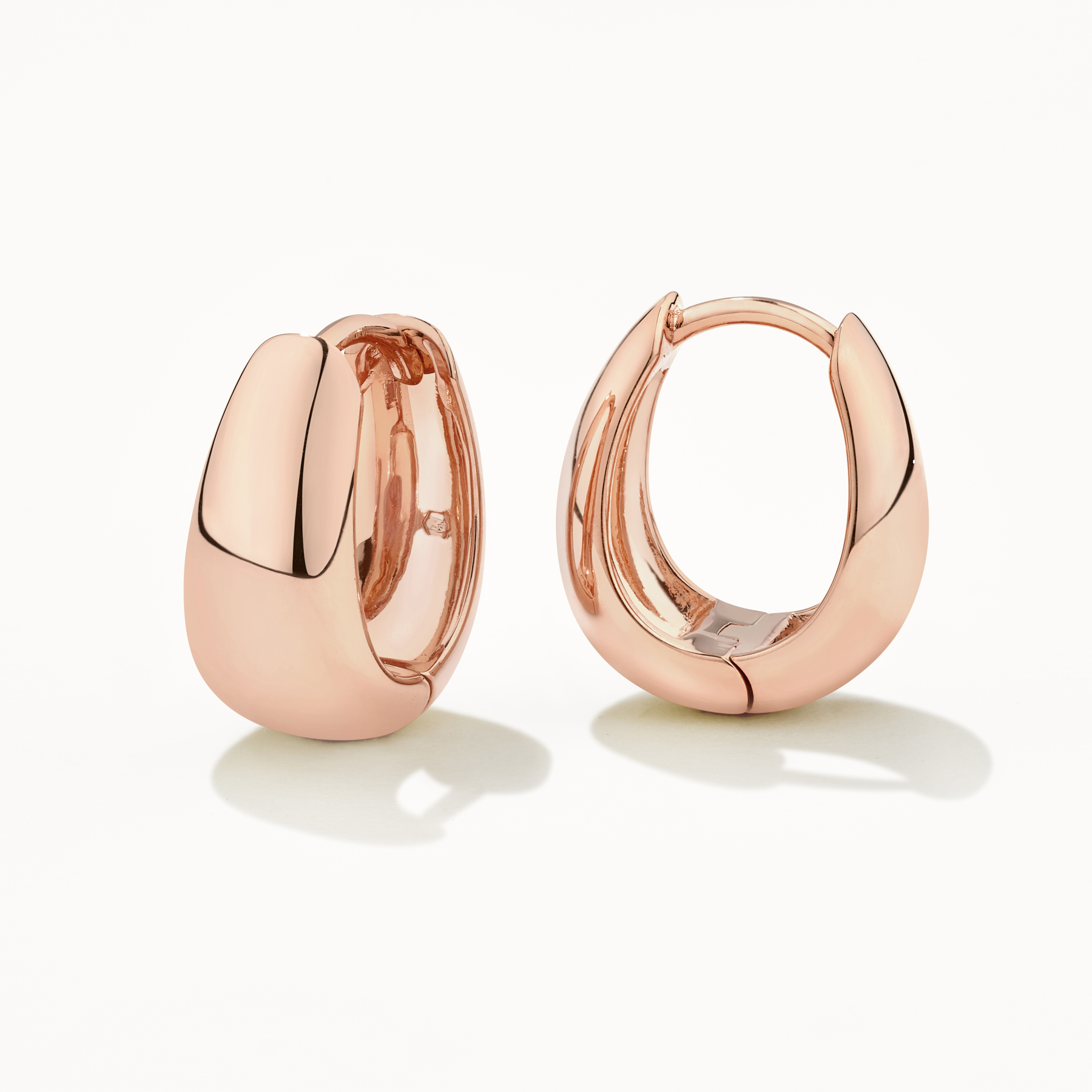 Rose gold 2025 hoop earrings