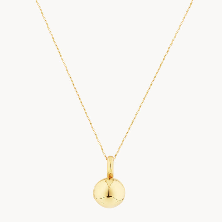 Ball Locket Necklace in Gold