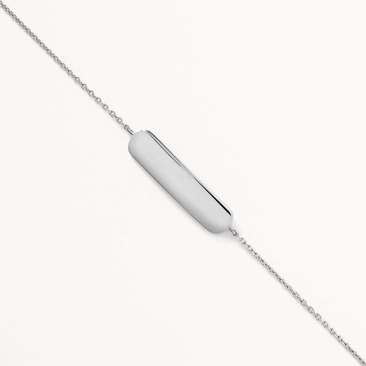 Medley Bangle/Bracelet Engravable Bar Bracelet in Silver