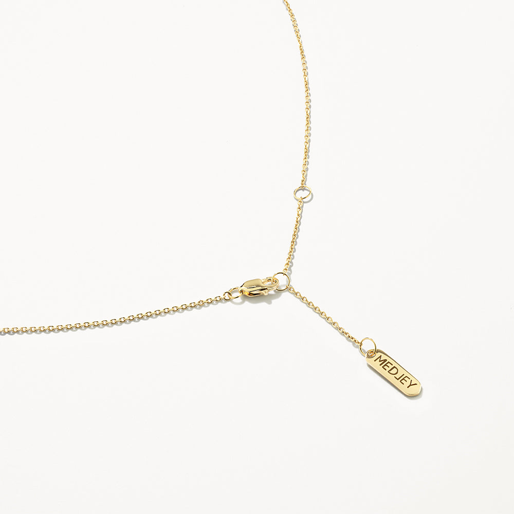 Medley Necklace Engravable Horizontal Bar Necklace in Gold