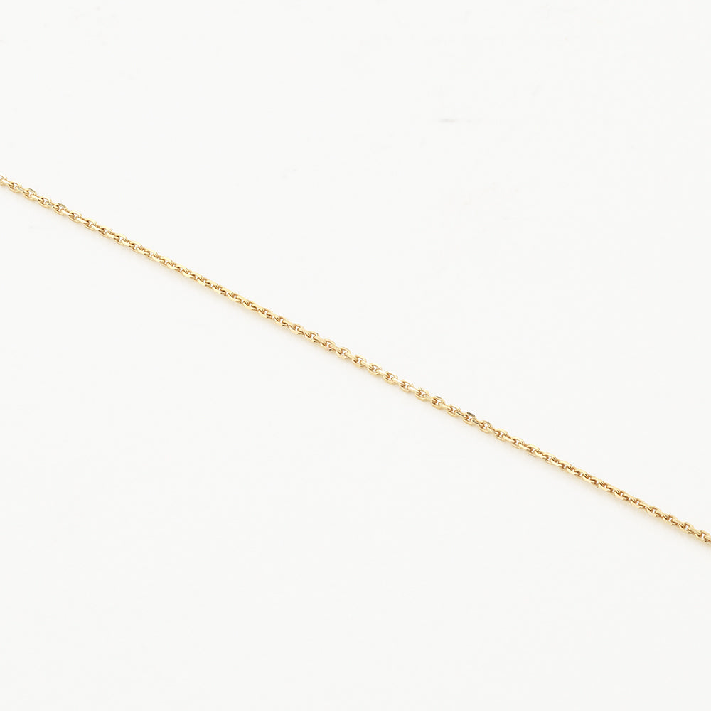 Medley Necklace Engravable Sliding Button Necklace in 10k Gold