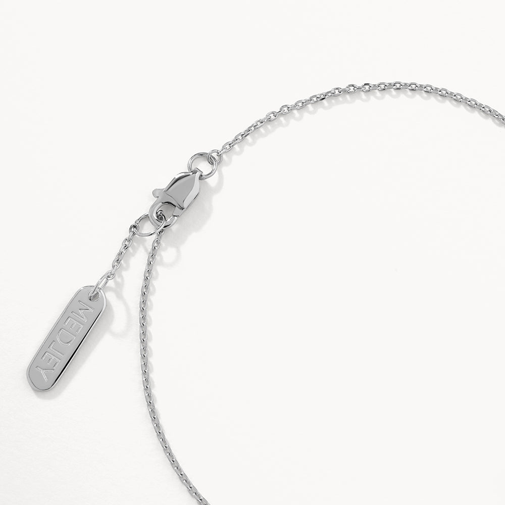 Mini Engravable Circle Bracelet in Silver
