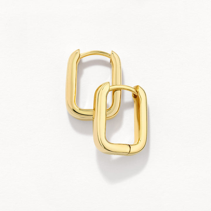 Mini Paperclip Earrings in Gold
