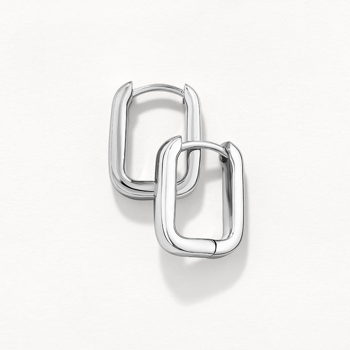 Mini Paperclip Earrings in Silver
