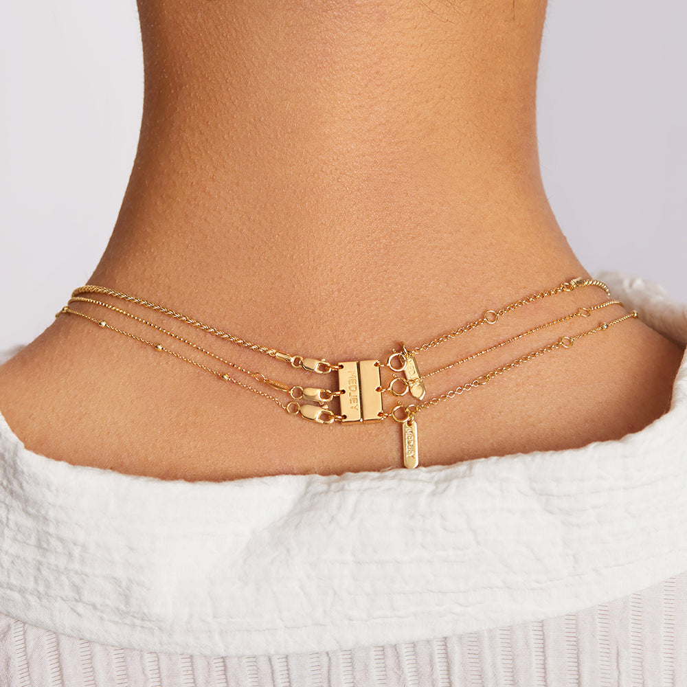 Multi Layered Necklace Connector in Gold
