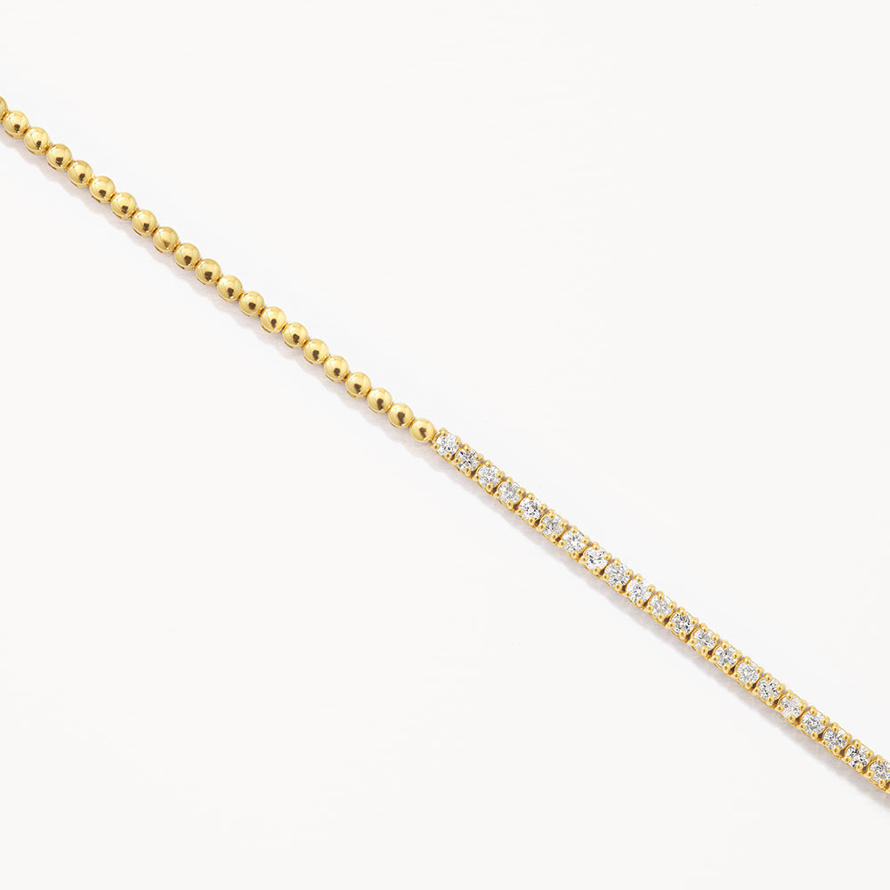 Diamond tennis deals necklace yellow gold