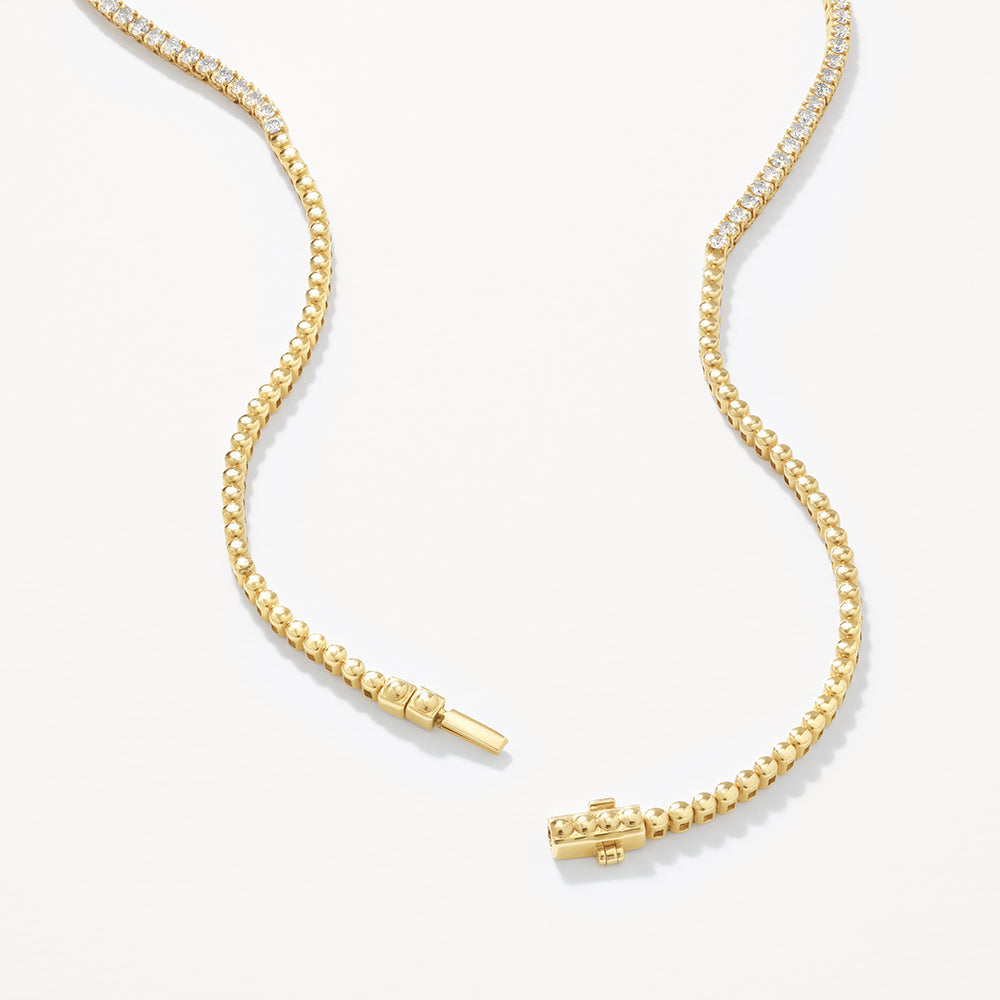 Diamond Tennis Necklace in 10k Gold