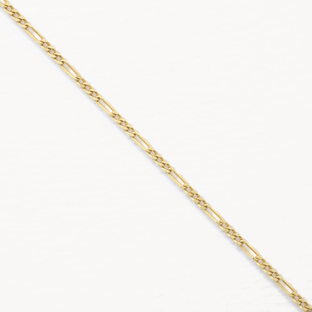 Medley Necklace Oh So Fine Figaro Chain in Gold