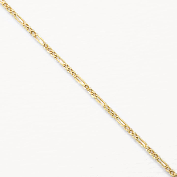 Medley Necklace Oh So Fine Figaro Chain in Gold